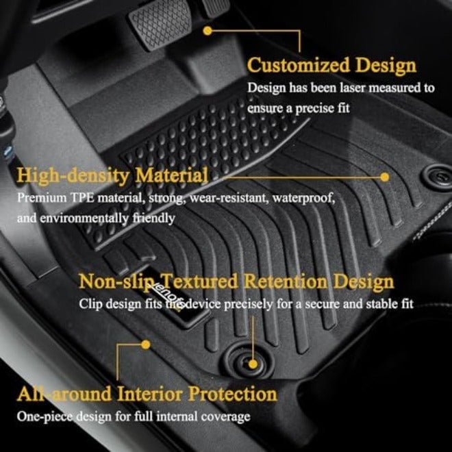 JENOFA Floor Mats for Nissan Altima 2014-2018 Floor Liner All Weather Car Mats Custom Fit 2017 Altima Durable Waterproof Car Mat Accessories  Black - Image 4