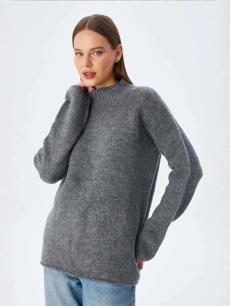 MixRay Mixray Knit Half Turtleneck Sweater