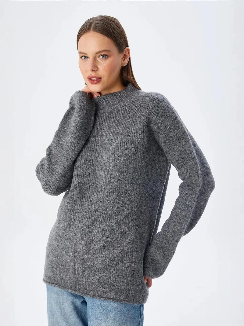 MixRay Mixray Knit Half Turtleneck Sweater