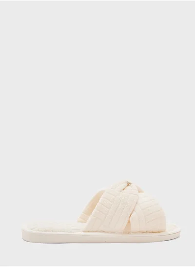 Ginger Bow Detail Bedroom  Slippers