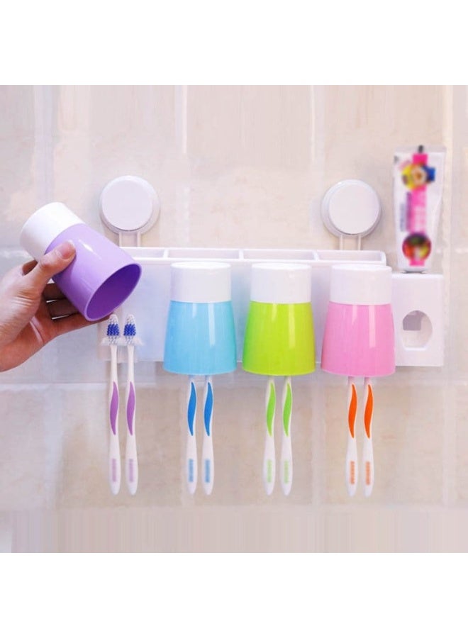 Tooth Brush Holder, Wall Mounted Breathable Durable Toothbrush Organizer Large Space Storage for Home for Bathroom - Image 5