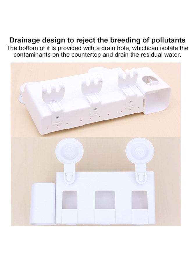 Tooth Brush Holder, Wall Mounted Breathable Durable Toothbrush Organizer Large Space Storage for Home for Bathroom - Image 4