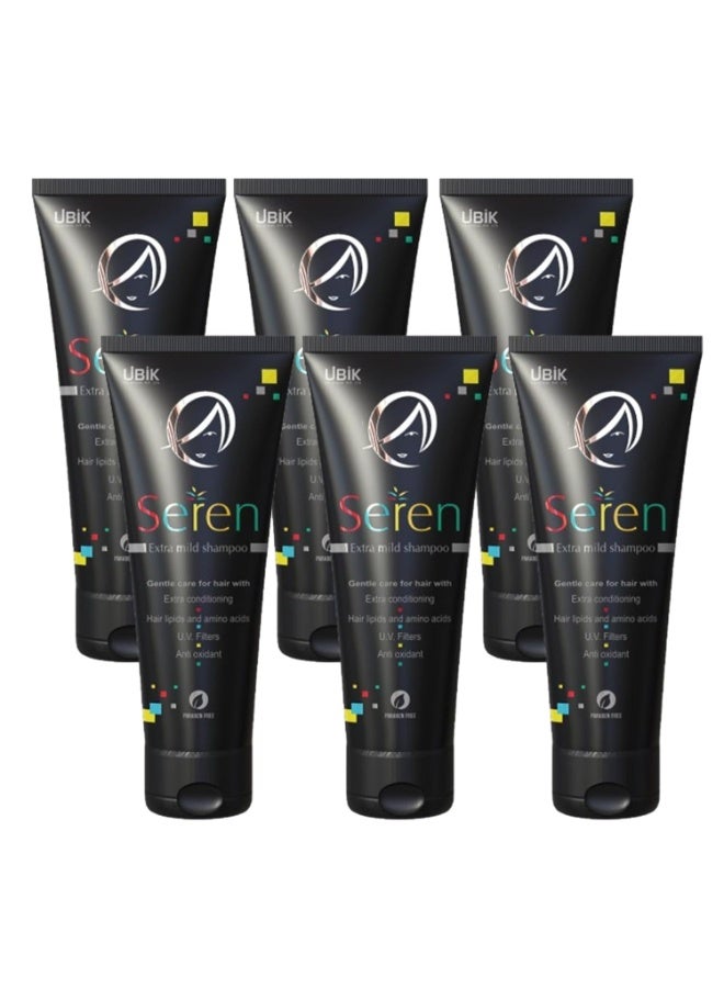 UBIK Ethiglo Seren Extra Mild Shampoo 100ml  (Pack of 6) - Image 1