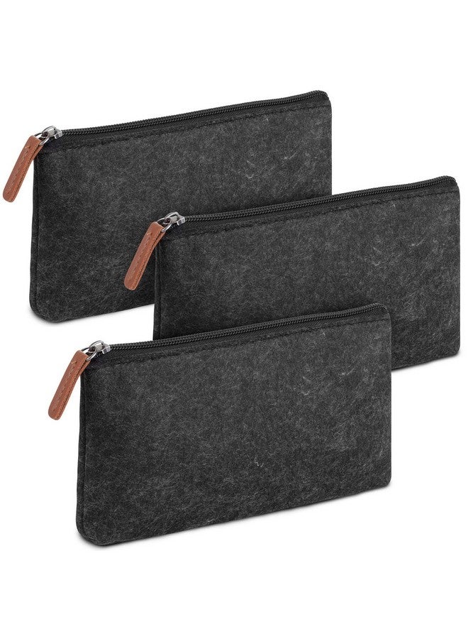 مستر. بين - حافظة أقلام، حقيبة أقلام، 3 قطع، لباد أسود، حافظة أقلام صغيرة، حقيبة أقلام صغيرة، حافظة أقلام، حقيبة أقلام، مستلزمات مكتبية، حافظة أقلام قماشية، حقائب أقلام، حقيبة أقلام، حقائب أقلام بسحاب - Image 1