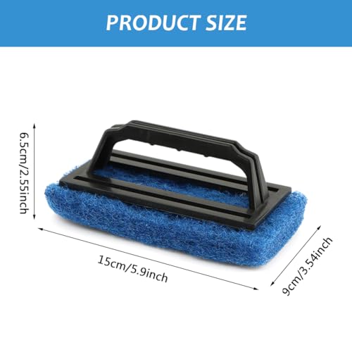 CfoPiryx Waterline Scrubber Hot Tub Scum Line Cleaner Clean for Spas and Hot Tub Swimming Pools Cleaning (Blue) - Image 2