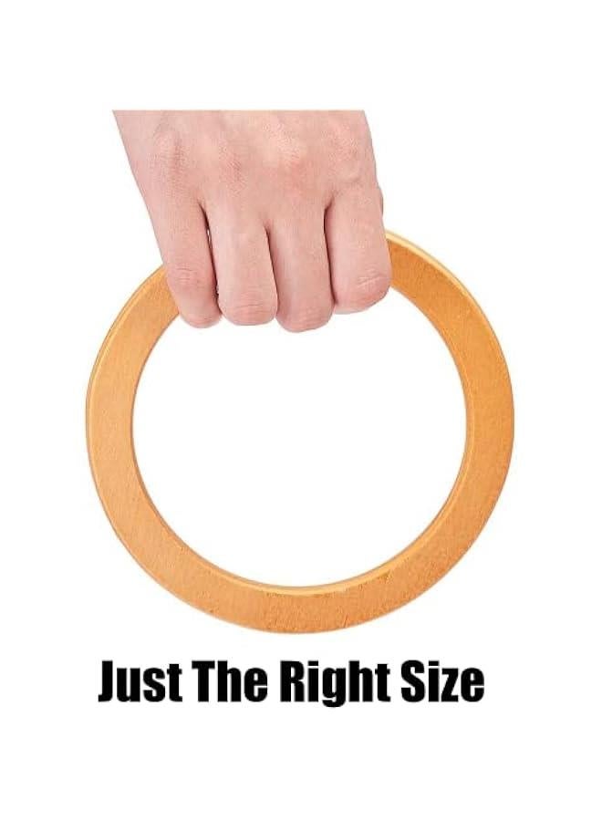 فايلكس مقاض خشية للشط، 4 قطع دوائرية ديلة لمقاض المحافظ، اكسسوارات يدوية للحقائ والكروشي لوي) - Image 5