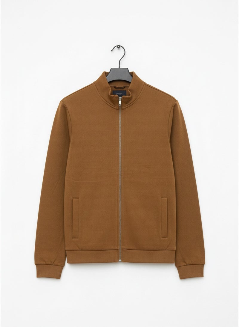 Ritchie Men’s Brown Full-Zip Jacket – Casual Layer for Everyday Wear - Image 1