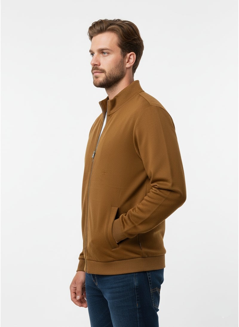 Ritchie Men’s Brown Full-Zip Jacket – Casual Layer for Everyday Wear - Image 3