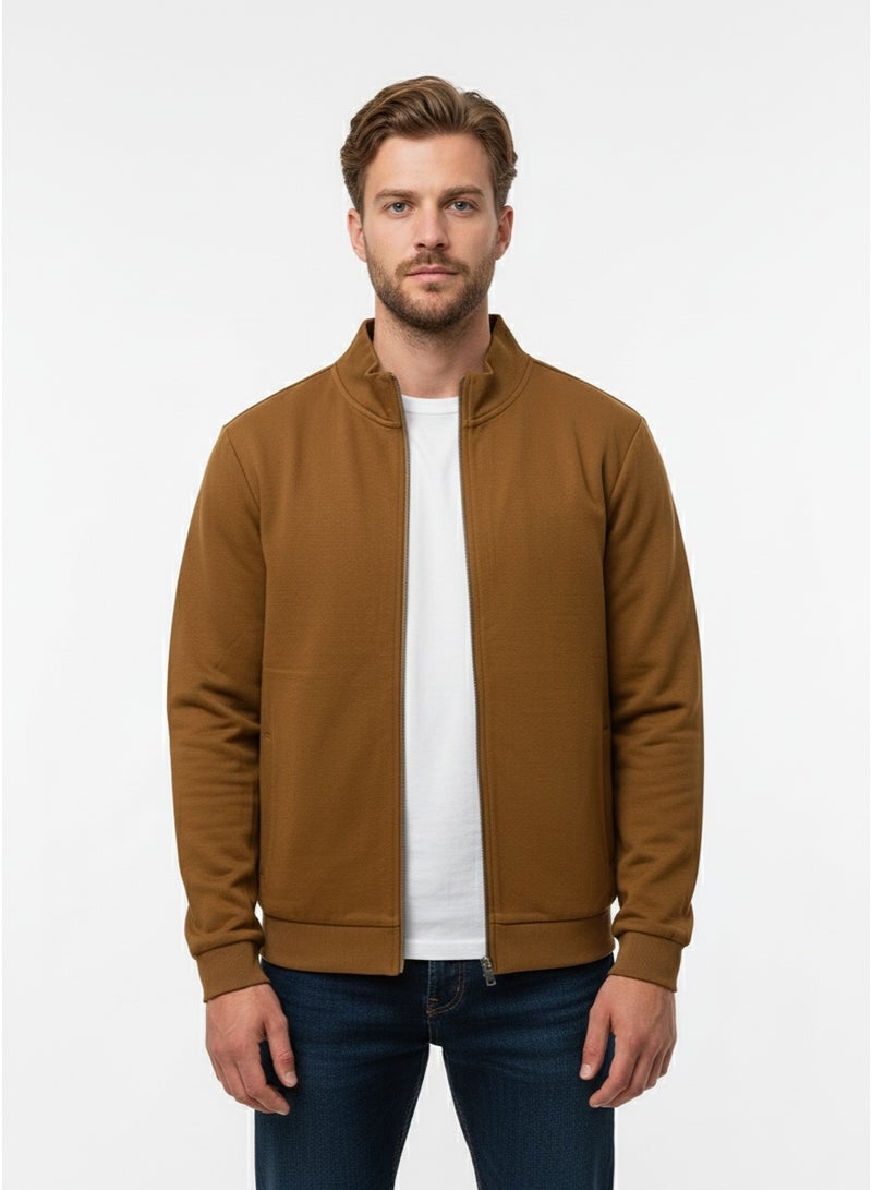 Ritchie Men’s Brown Full-Zip Jacket – Casual Layer for Everyday Wear - Image 2