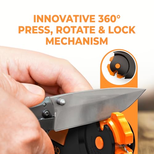 Sharp Pebble Orange Ninja 7-in-1 Garden Tool & Knife Sharpener ��� Sharpens Lawn Mower Blades, Axe, Hatchet, Machete, Pruner & Hedge Shears – Repairs & Hones Edges by Sharp Pebble - Image 5