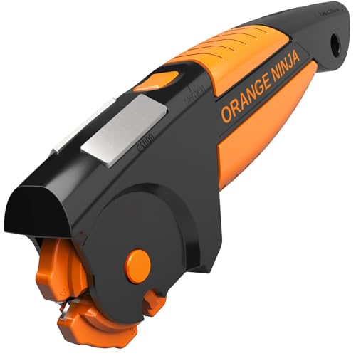 Sharp Pebble Orange Ninja 7-in-1 Garden Tool & Knife Sharpener ��� Sharpens Lawn Mower Blades, Axe, Hatchet, Machete, Pruner & Hedge Shears – Repairs & Hones Edges by Sharp Pebble - Image 1