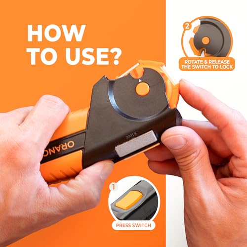 Sharp Pebble Orange Ninja 7-in-1 Garden Tool & Knife Sharpener ��� Sharpens Lawn Mower Blades, Axe, Hatchet, Machete, Pruner & Hedge Shears – Repairs & Hones Edges by Sharp Pebble - Image 4