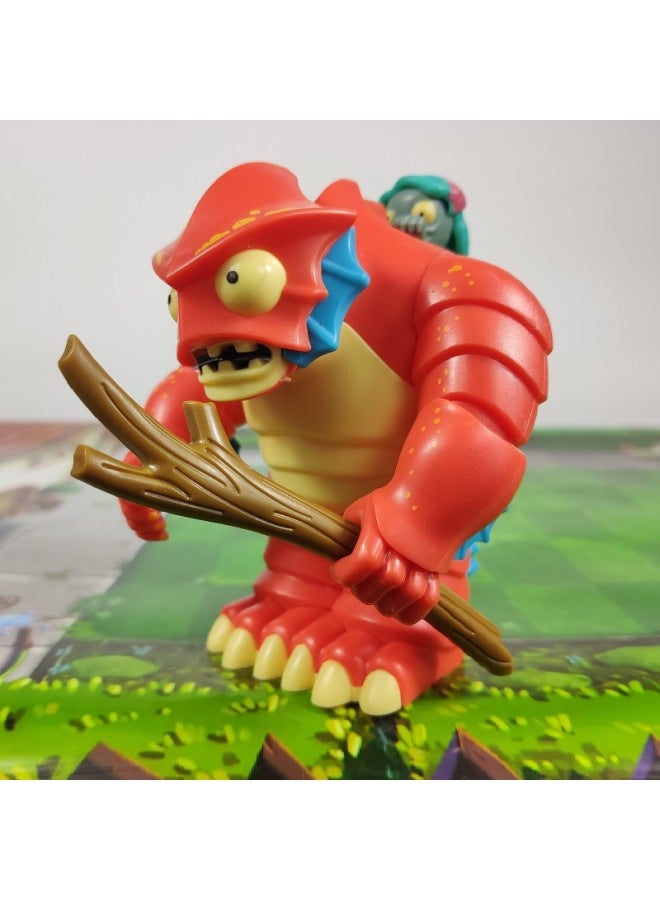 Plant Vs. Zombie Toy Large Deep Sea Giant Zombie King Can Eject Head Mermaid Kid Doll-Color:+7 Yuan Package: Deep Sea Giant + Storage Box + Map  - Image 2