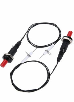 Piezo igniter with Spark Ignition Electrode 200 Degree Resistance Wire 1 Meter Long for Gas Fireplace Oven Heater 2Pack