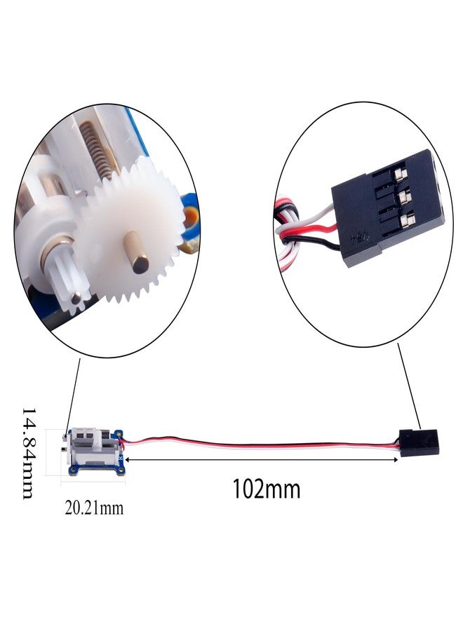 Wishiot 2pcs 1.5g Micro Servo Linear Digital Servo Fast Response Linear Actuator for 3D Flight Crafts Indoor Aircraft Small RC Plane - Image 5