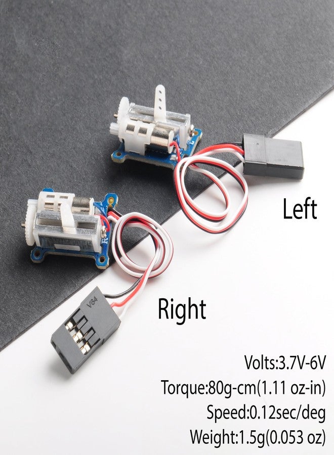 Wishiot 2pcs 1.5g Micro Servo Linear Digital Servo Fast Response Linear Actuator for 3D Flight Crafts Indoor Aircraft Small RC Plane - Image 3