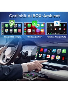 Carlinkit CarlinKit Wireless Carplay/Android Car AIBox LED Version, Suitable for Vehicles with Wired CarPlay, Built-in 8+128GB Android 13.0, Support for YouTube, Disney+ and More!  - Image 3