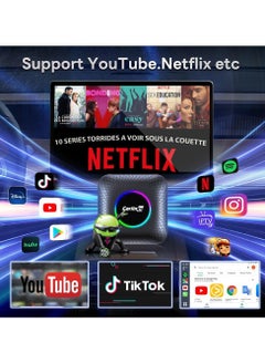 Carlinkit CarlinKit Wireless Carplay/Android Car AIBox LED Version, Suitable for Vehicles with Wired CarPlay, Built-in 8+128GB Android 13.0, Support for YouTube, Disney+ and More!  - Image 4