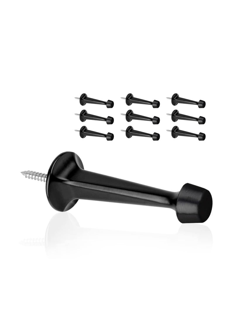 10PCS Solid Rigid Door Stops, Heavy Duty Door Stoppers Door Stops with Soft Rubber Tips Rigid Door Stoppers Door Stop Protection Solid Door Stops for Office, Home, Garage, Laundry Door - Image 1