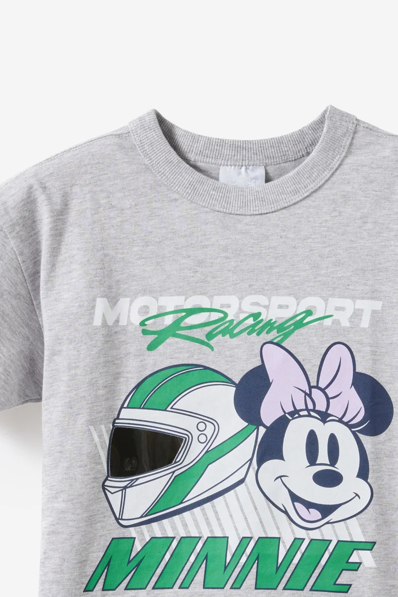 Cotton On Mickey & Minnie Disney Drop Shoulder Short Sleeve Tee
