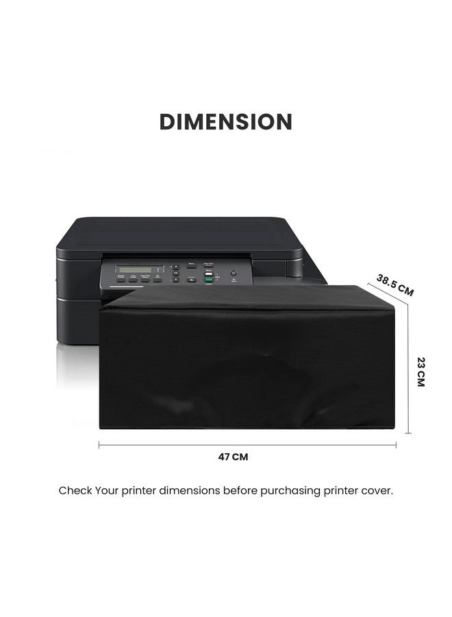 ALIFIYA Dust Proof Washable Printer Cover for Brother Dcp-T420W / Dcp-T520W / Dcp-T510W All-in One Ink Tank Color - Black - Image 2