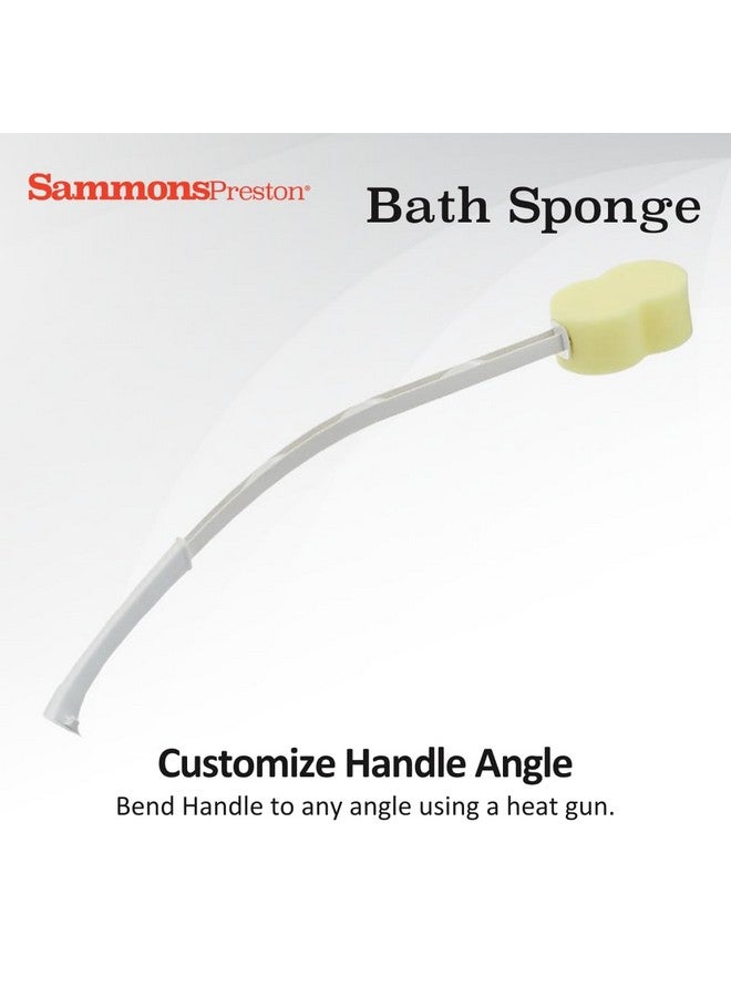 سامونز بريستون إسفنجة حمام خفيفة الوزن ذات مقبض طويل وغسالة وغسالة للحمام والدش، أداة تنظيف ممتدة لنطاق محدود من محيط الحركة - Image 2