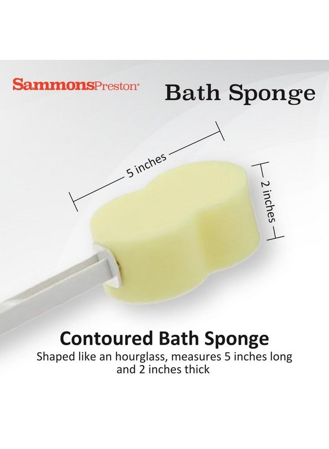 سامونز بريستون إسفنجة حمام خفيفة الوزن ذات مقبض طويل وغسالة وغسالة للحمام والدش، أداة تنظيف ممتدة لنطاق محدود من محيط الحركة - Image 3