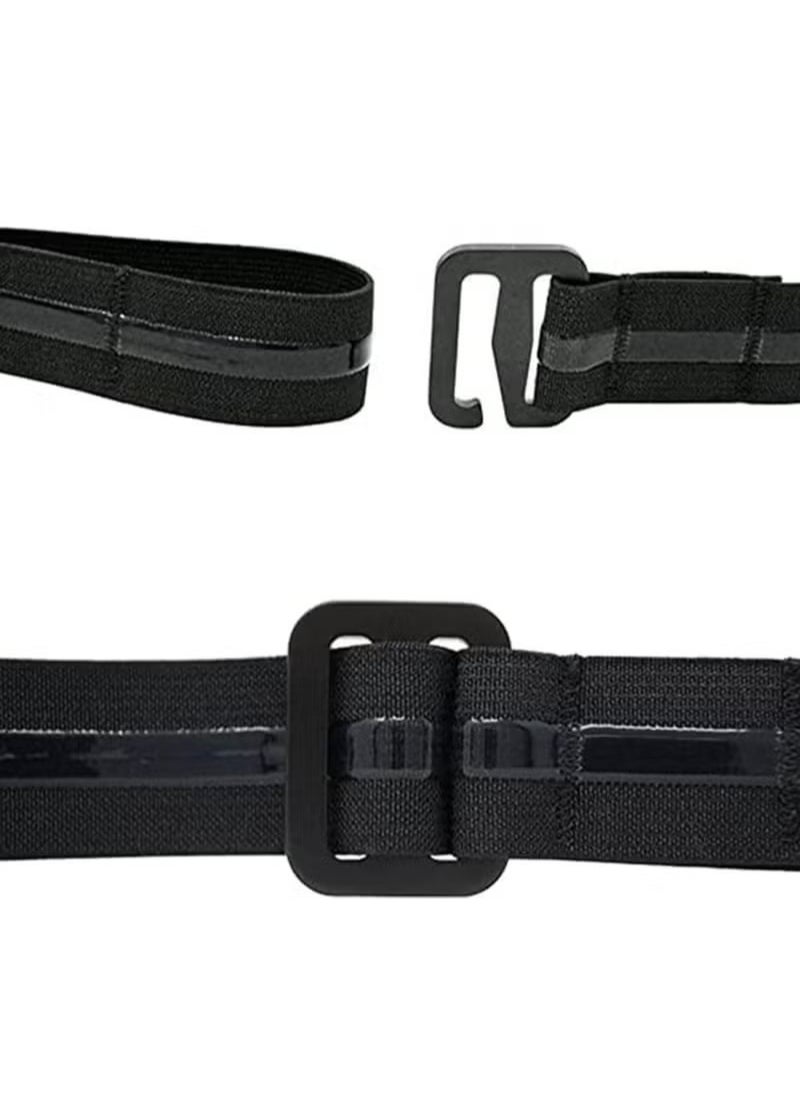 Generic 1 Pcs Men Shirt Stays Shirt Lock Belt,Shirt Stays Adjustable Elastic Shirt Holder Keeps Shirt Tucked in for Men,Garter Belt Man Shirt Men’s Shirts Universal Men and Women Lock 110CM  - Image 5