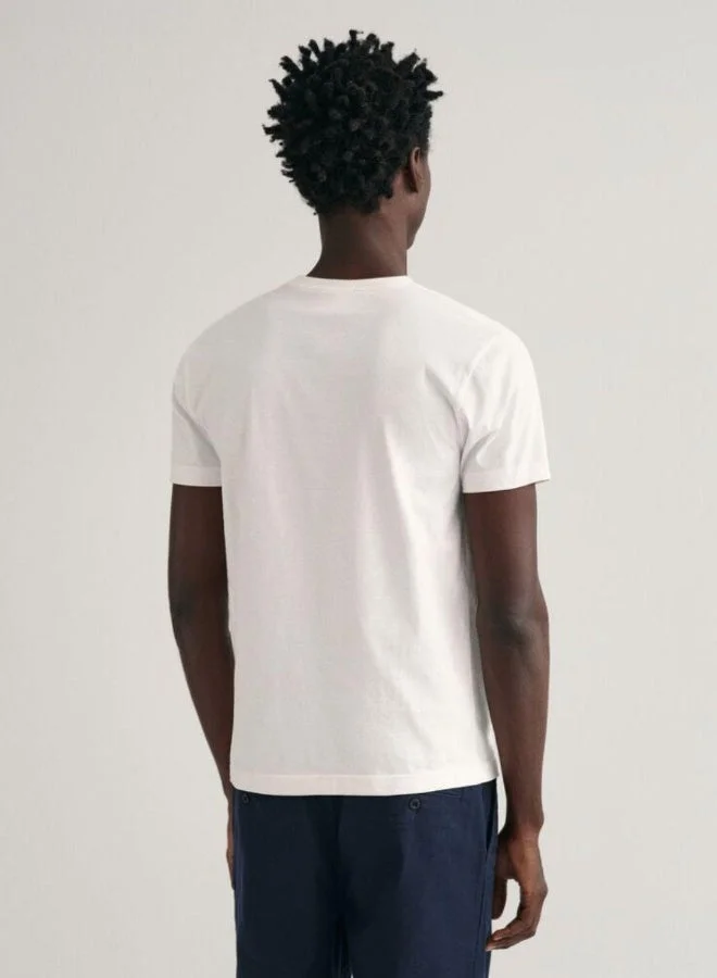 GANT  Gant Slim Fit Shield T-Shirt for Men | Best Price UAE