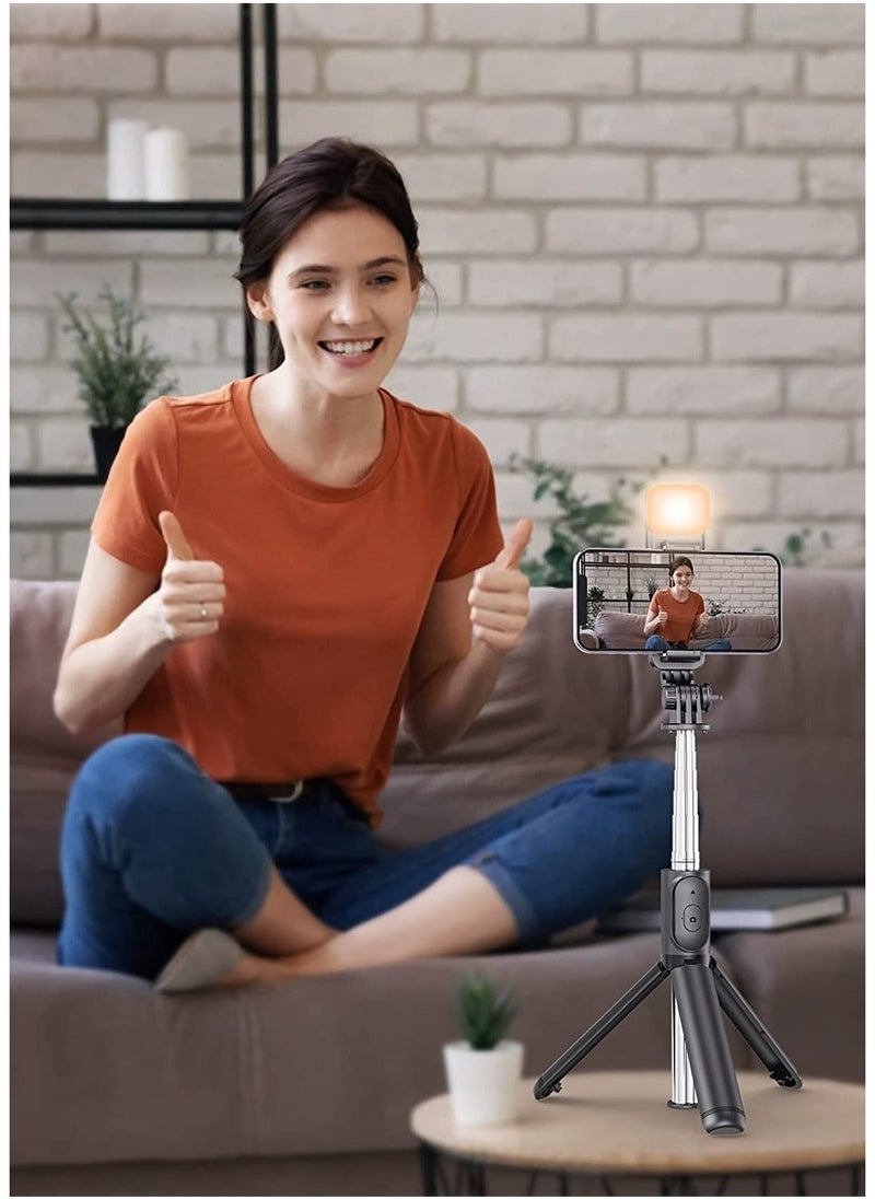 ELTRAZONE Selfie Stick Tripod with Fill Light, 167cm Extendable Phone Tripod Stand with Remote Shutter for Travel, Vlogging, Live Streaming Video and Photos,Phone Stand Compatible with iPhone and Android  - Image 5