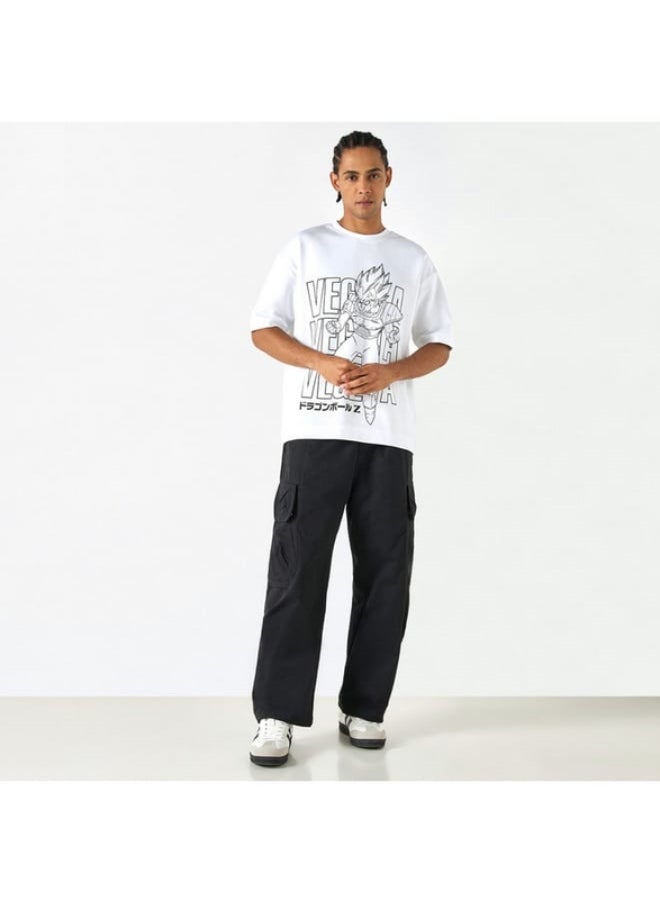 SP Characters - Dragon Ball Z Print T-shirt with Crew Neck and Short Sleeves - Image 1