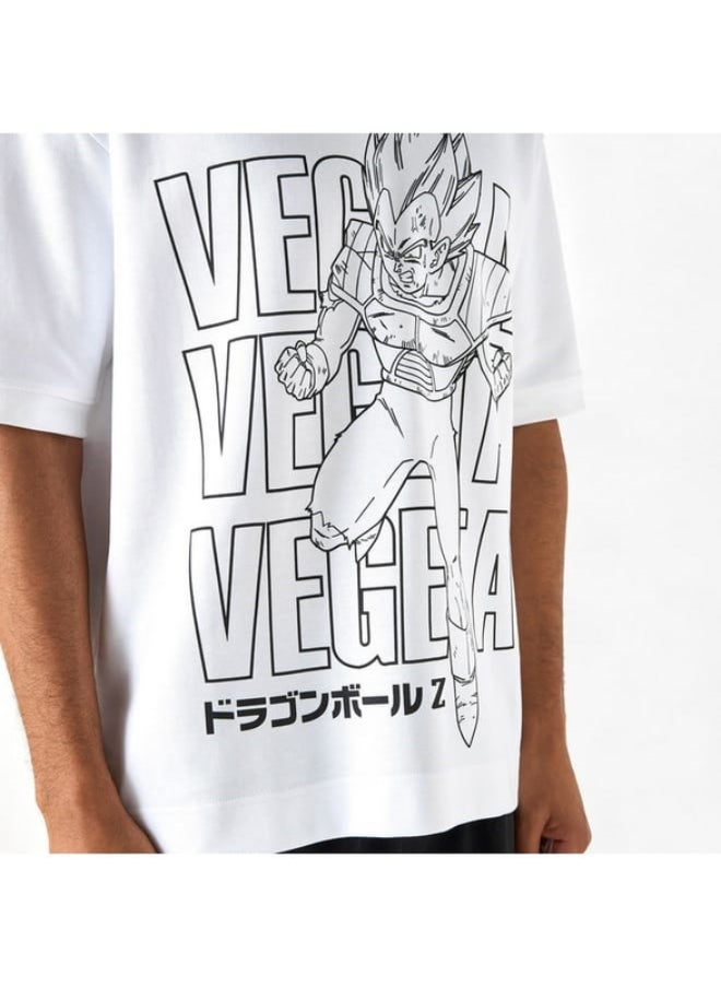 SP Characters - Dragon Ball Z Print T-shirt with Crew Neck and Short Sleeves - Image 1
