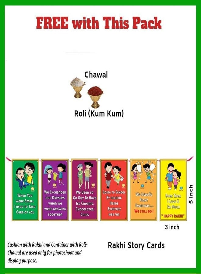BOGATCHI K3K-1 Designer Rakhi for Brother, Rakhi Set of 3, Royal Rakhi Set- 3, Set of 3 Beautiful Rakhi for Bhai - Image 3