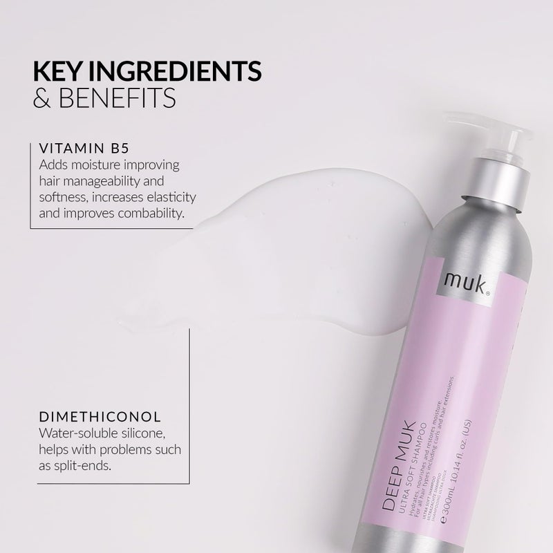MUK. Haircare Deep Ultra Soft Shampoo - 300ML - Image 4