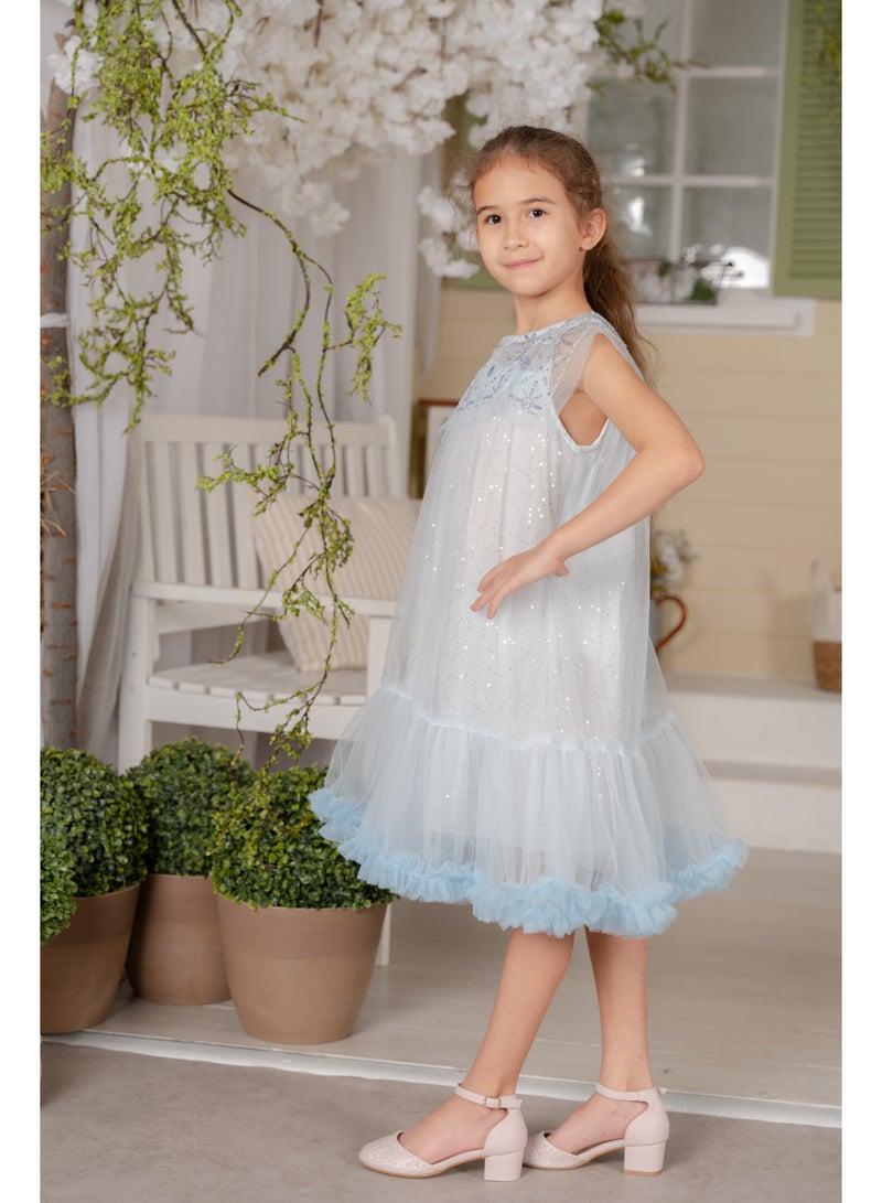 دىدانيالا فستان دانييلا فروزن فانتازي أزرق سماوي - Image 1