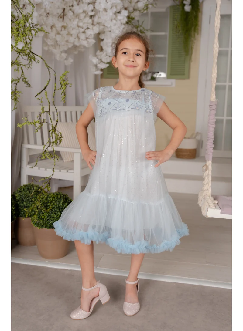 D'Daniela D'Daniela Frozen Fantasy Dress Baby Blue