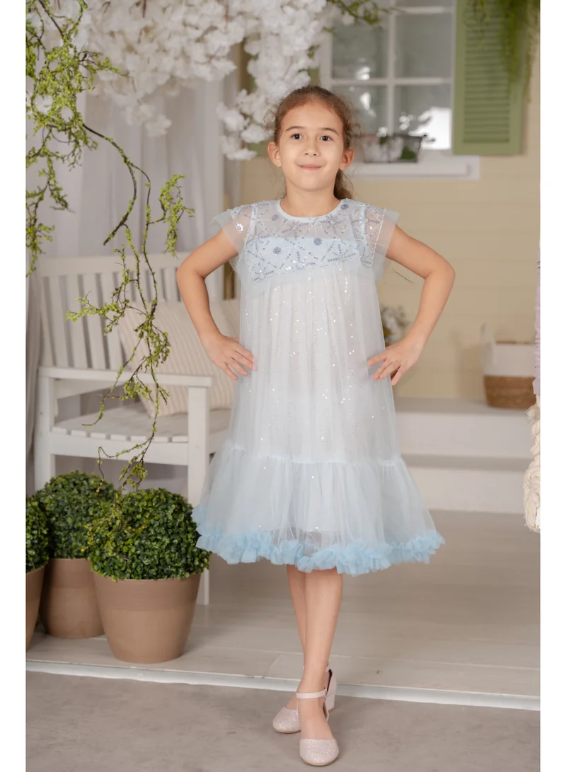 D'Daniela D'Daniela Frozen Fantasy Dress Baby Blue