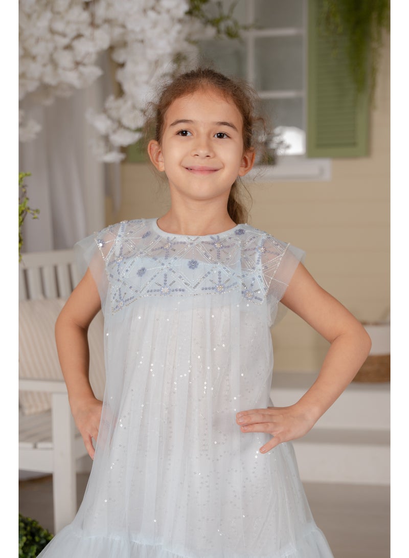 دىدانيالا فستان دانييلا فروزن فانتازي أزرق سماوي - Image 3