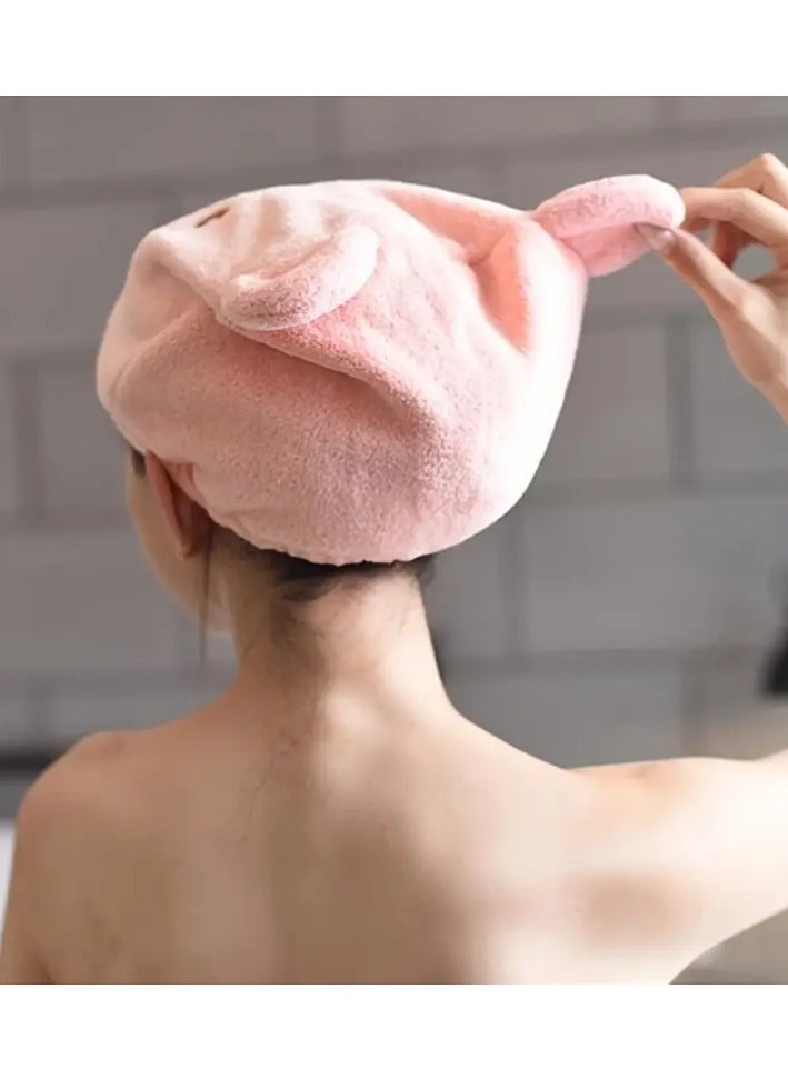 جلوسكي Unisex-الكبار ناعمة البوليستر الألياف الشعر منشفة كاب، النسيج المنسوجة، غير معطر، لأنواع الشعر العادية والمريحة - لطيف الشعر الجاف توربان حمام كاب  - Image 3