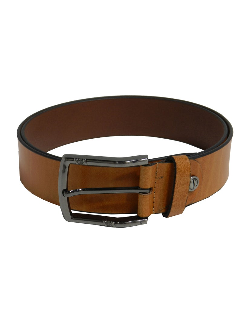 LAVERI LEATHER GENUINE LEATHER 40MM FORMAL AND CASUAL TAN BELT FOR MENS - Image 3