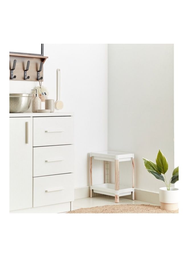 Home Box 2-Tier Caddy With Wooden Finish  - Image 2