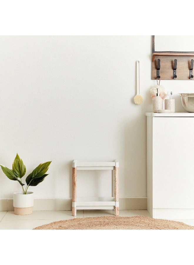 Home Box حامل ذو طبقتين بتشطيب خشبي - Image 2