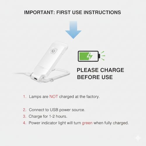 BM Ecom Traders BM Ecom Book Lamp for Students, USB Rechargeable LED Study Light, 3 Brightness & Color Modes, Clip-On, Portable & Eye-Friendly (White) - Image 5