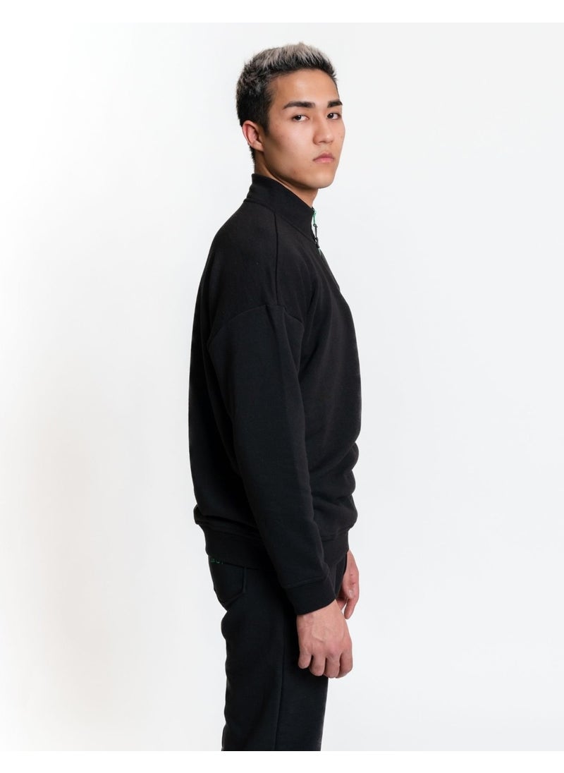 Luo Camp Sweatshirt 01 - Black Men's Tracksuit Top  - Image 2