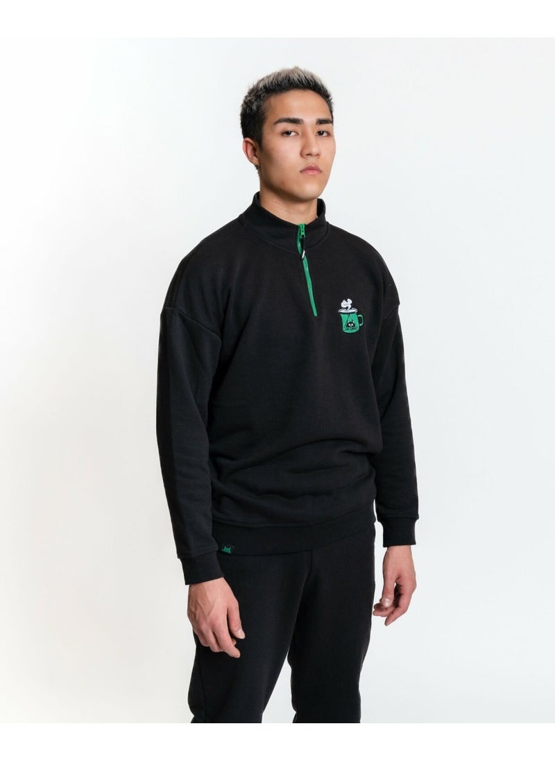 Luo Camp Sweatshirt 01 - Black Men's Tracksuit Top  - Image 1
