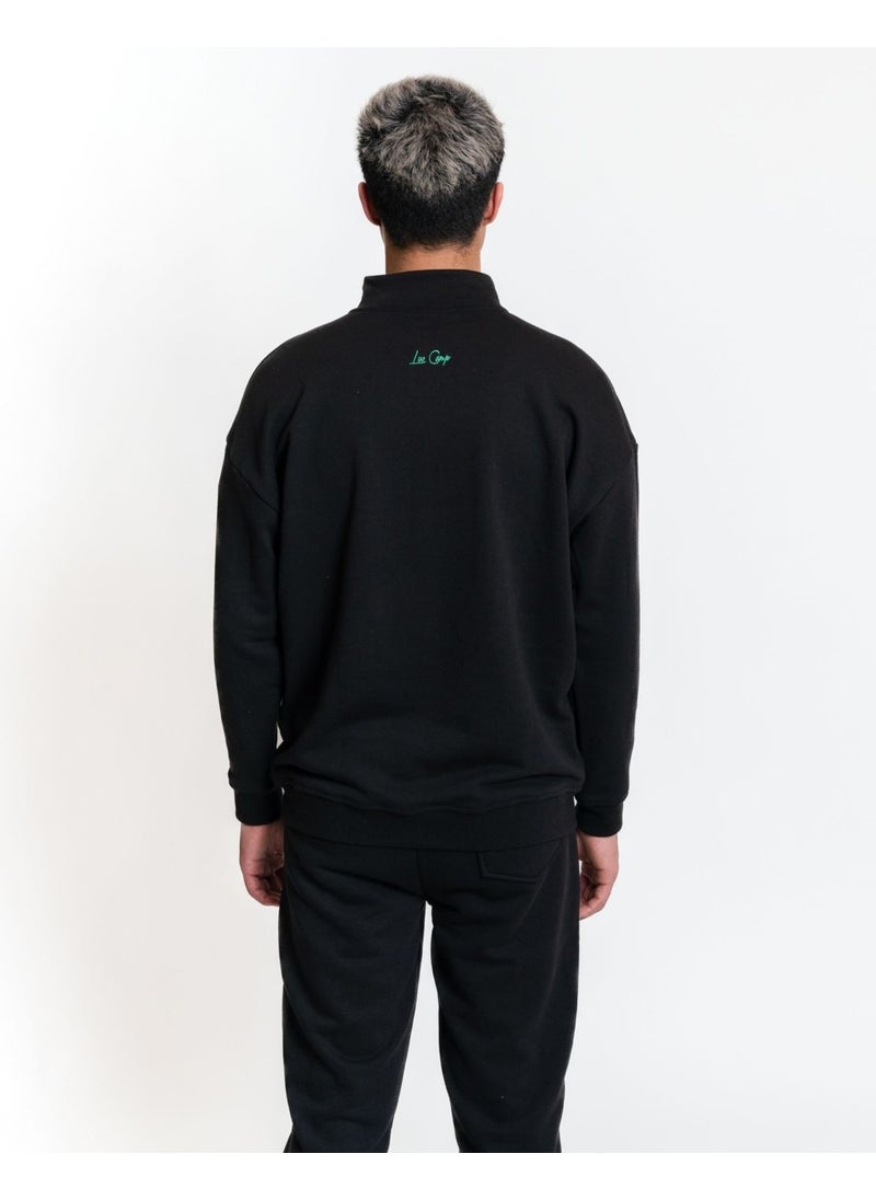 Luo Camp Sweatshirt 01 - Black Men's Tracksuit Top  - Image 5