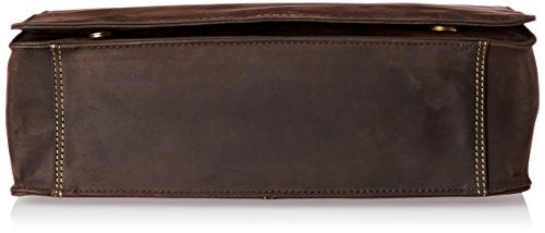 Visconti Harvard Distressed Leather Messenger Bag, Mocha, One Size - Image 4