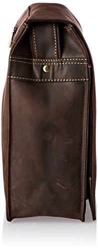 Visconti Harvard Distressed Leather Messenger Bag, Mocha, One Size - Image 3