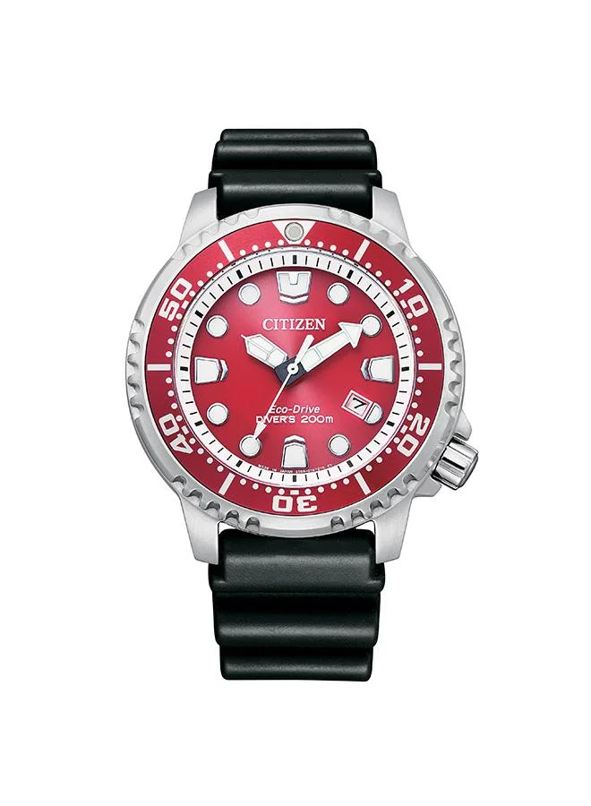 CITIZEN Men's Black Polyurethane Promaster Marine Watch BN0159-15X - 44 mm