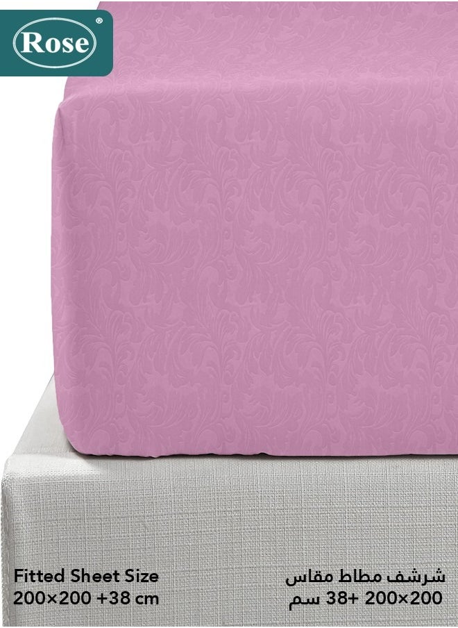 Rose ROSE Luxurious Flory Comforter, Premium Cotton Alternative Microfiber, Set of 6 pieces, Super Soft Cozy Breathable Cooling Lightweight, King size 260x240 cm, Opera Mauve  - Image 5